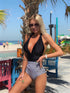 One-piece Halter Matching Belly Bikini Women - ROUTINE FASHION